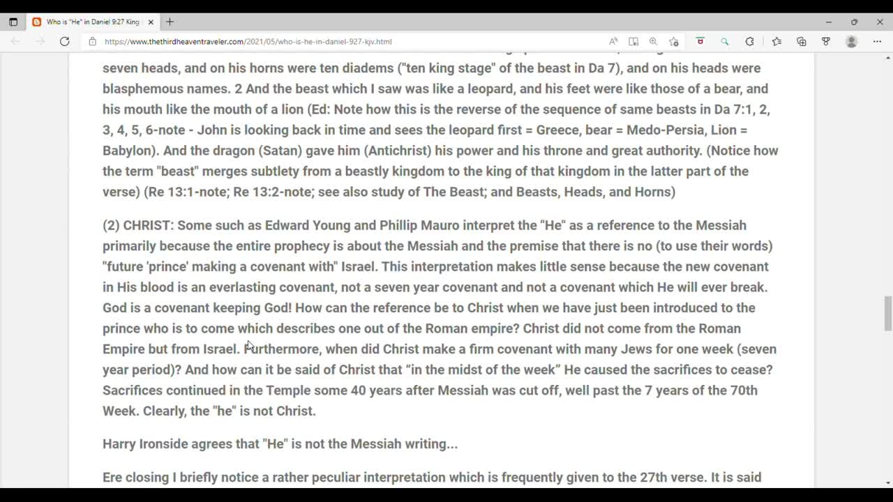 Who is "He" in Daniel 9:27 King James Bible?