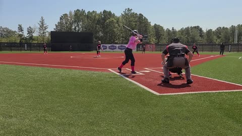 Zoe pitching low strike