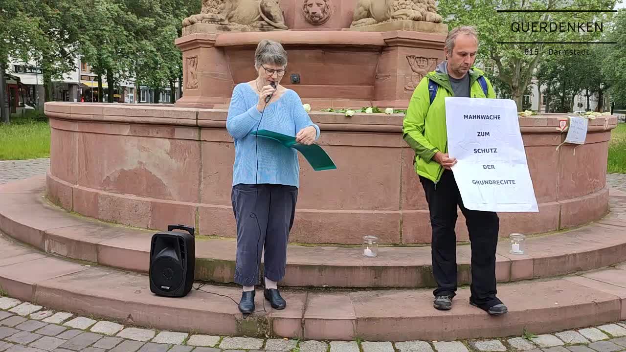Ortrun's Mahnwache für unser Grundgesetz - 07.06.2021