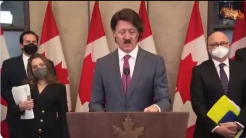 Trudeau tries on a NEW Face Today