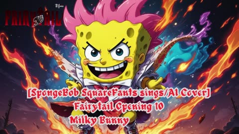 [SpongeBob Squarepants sings/AI Cover] Fairy tail Opening 10 Milky Bunny - I Wish
