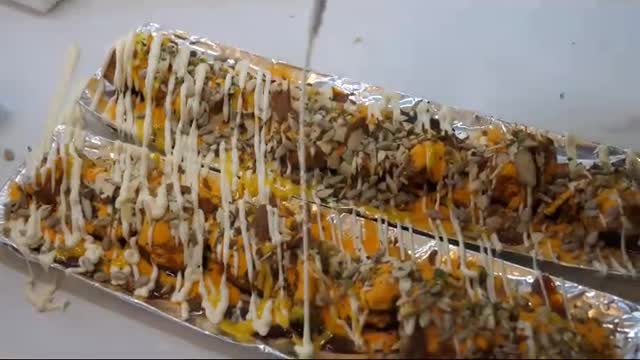 Giant Chicken skewers - Unusual chicken skewers with cheese! Part 1