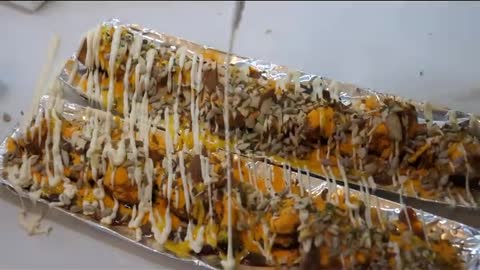 Giant Chicken skewers - Unusual chicken skewers with cheese! Part 1