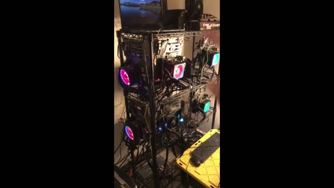 🛠️ Build a Custom Borg-Style CPU Mining Rig Rack for Under $60 _ DIY Mining Rig Rack 🛠️