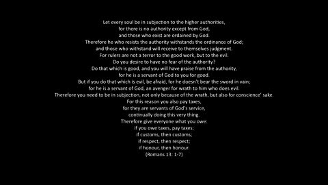 The Christian and the State - sermon