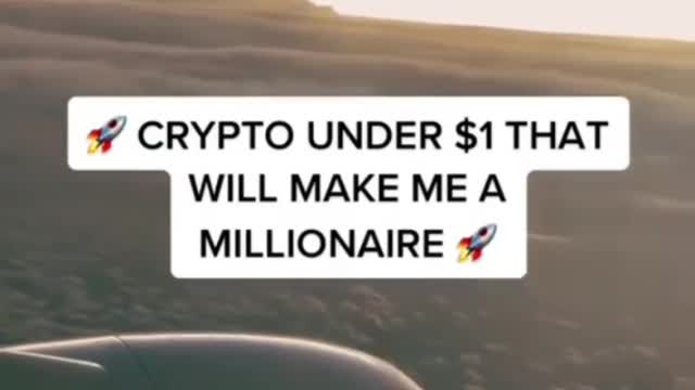 Crypto under $1 that will make you a millionaire!!!