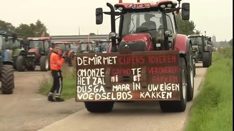 Belgium farmers convoy Aug 19 2023