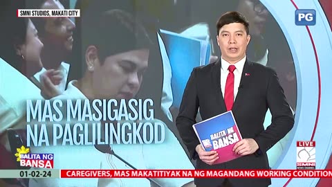 OVP, tiniyak ang mas masigasig na paglilingkod sa taumbayan ngayong 2024