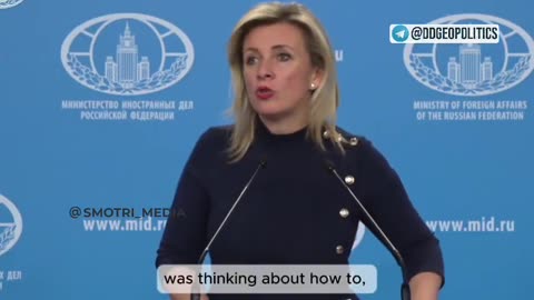 🇷🇺🇸🇾 Maria Zakharova: Evidence Will Reveal US and Israeli Involvement...