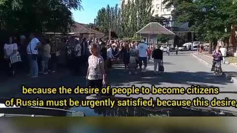 There are huge queues in Melitopol to apply for Russian citizenship