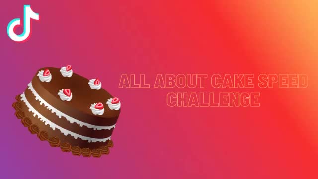 All About Cake Speed Challenge