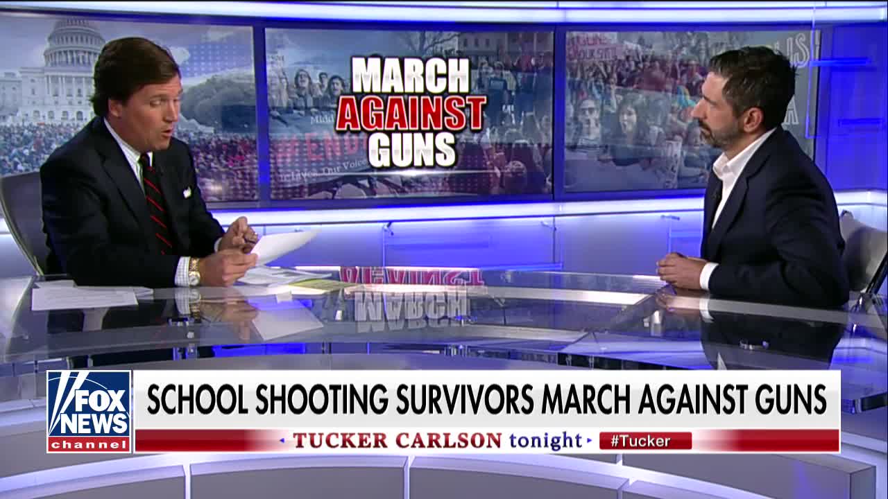 Tucker Carlson takes down gun control activist for attention on students in the debate