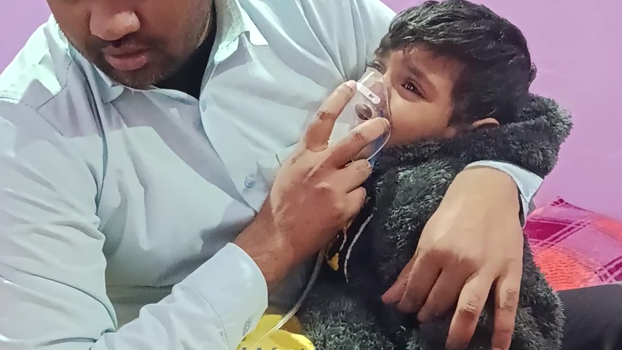 Baby crying during to the treatment