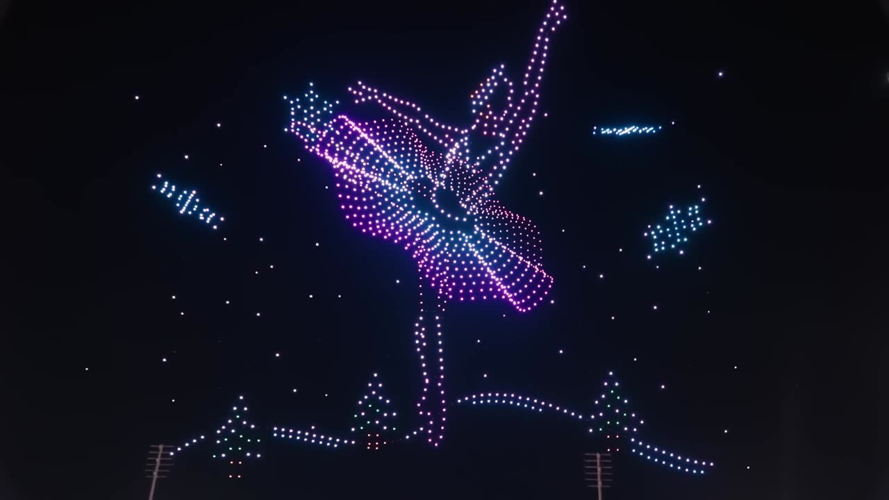 GUINNESS WORLD RECORD Christmas Drone Show! (1,500+ Drones)