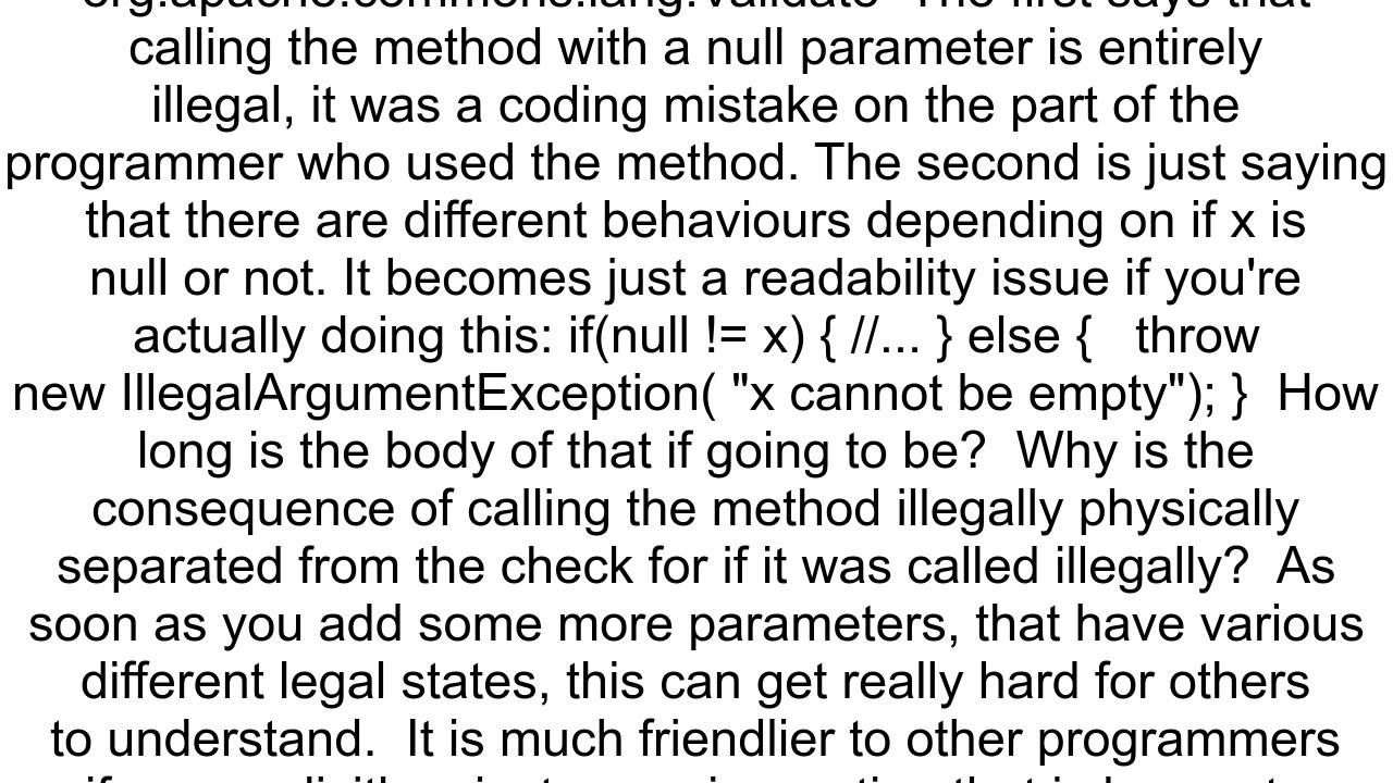 Benefits of using Validate in Java over doing manual error checking