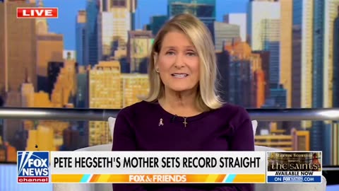 Now they have Pete Hegseth's Mom interviewing for him?