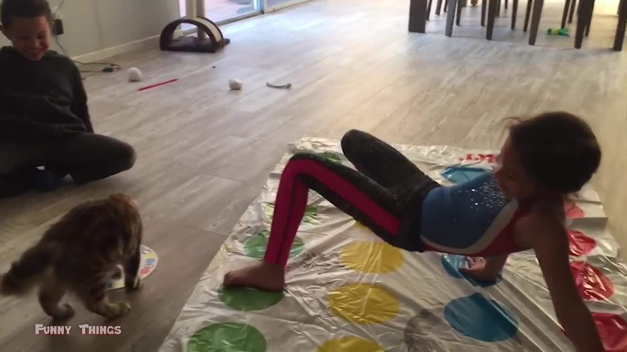 FUNNY VIDEOS COMPILATIONS THE CHILD PLAYING WITH DOG PUPPY'S AND CATS