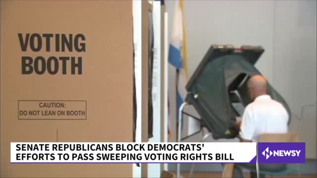 SENATE REPUBLICANS BLOCK DEMOCRATS VOTER RIGHTS BILL.