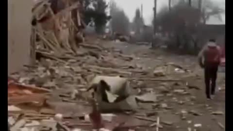 destroyed ukraine houses by russian bombs