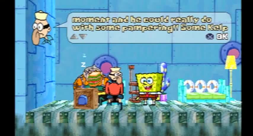 SpongeBob SquarePants SuperSponge (PS1) (4) Downtown Bikini Bottom
