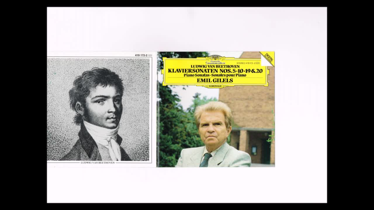 Beethoven - Piano Sonata No.10 Emil Gilels