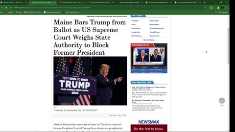 breaking news! maine take trump off of primary ballot