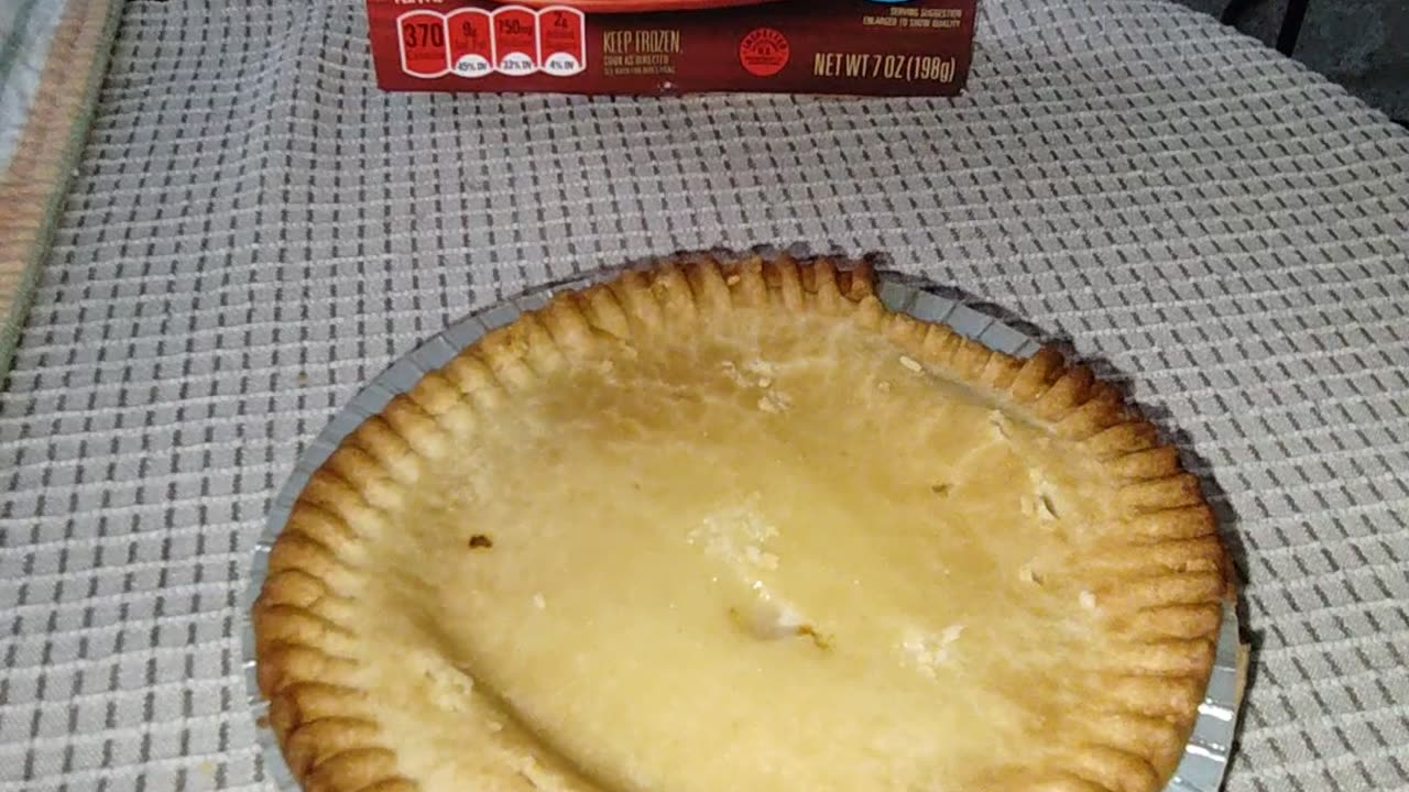 Eating Banquet Chicken Pot Pie, Dbn, MI, 5/22/24