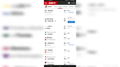 Scores from week 1.SEC BETTER THAN ALL OF THE REST!