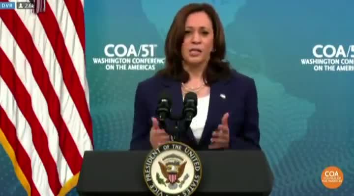 Kamala Points Finger at Climate When Cornered About Biden Border Crisis