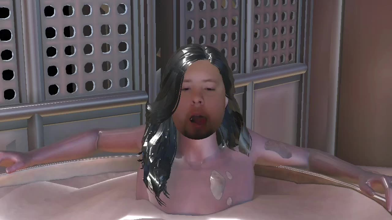 Me in bathtub on a titkok filter summersmedia tiktok
