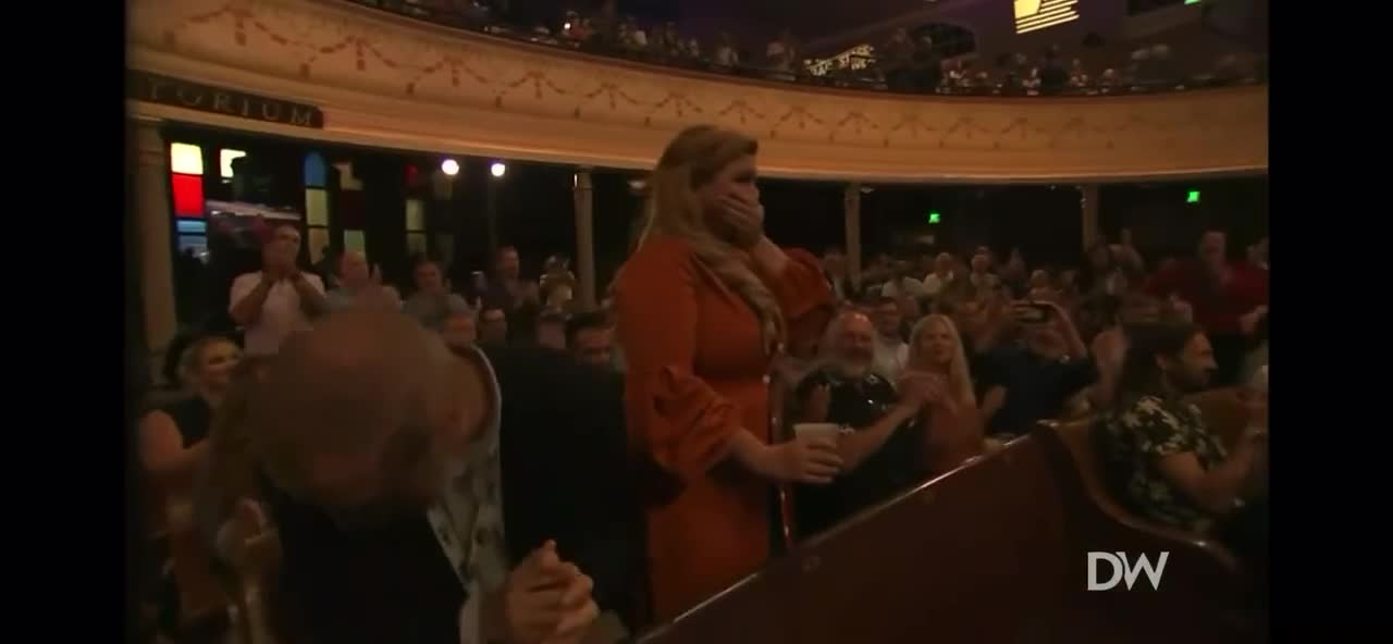 Gina Carano Bursts Into Tears as Conservative Audience Gives Her a Standing Ovation