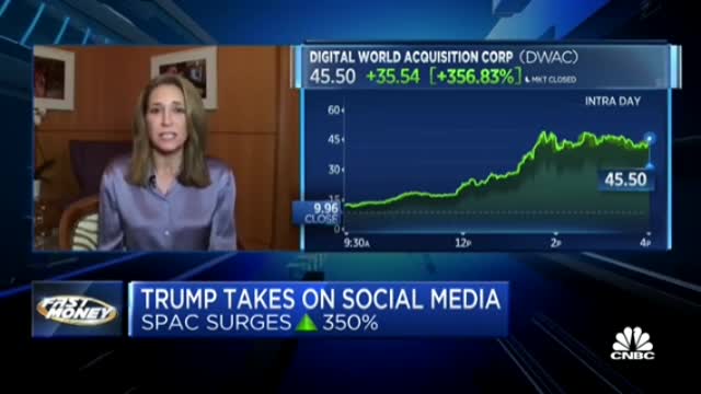 Trump's media venture takes off like a rocket on the stock market.