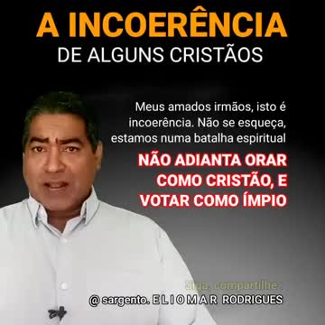 A INCOERENCIA DE ALGUMS CRISTÃOS