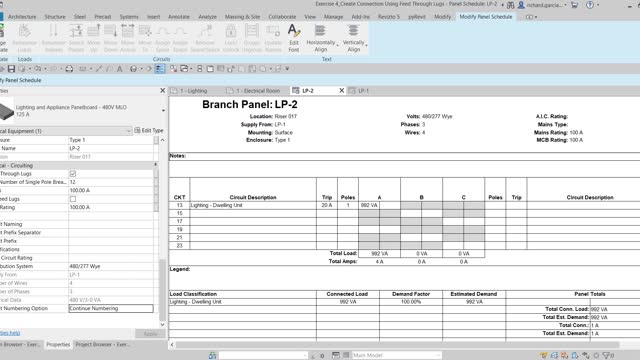 REVIT ELECTRICAL: CREATE CONNECTIONS USING FEED THROUGH LUGS