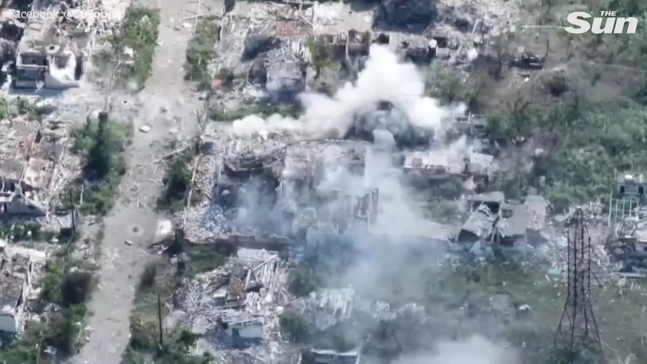 Ukrainian marines track and kill Russian forces in Donetsk drone footage shows