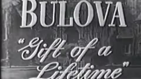 TV commercial from 1951 showcasing the Bulova Watch. Vintage advertisement