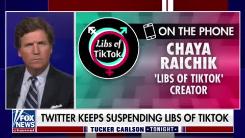 The creator of Libs of TikTok tells Tucker Carlson how she's been banned again on social media!!