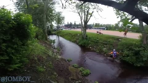 Finnish baseball player shoots the river for a home run