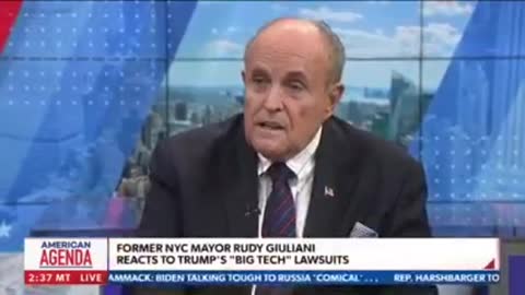Rudy Giuliani: Big Tech no longer merely private companies, they have grown into public utilities.