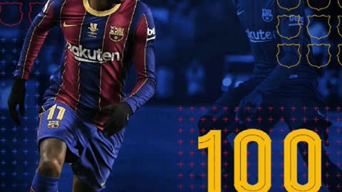 🚨🚨🚨100 games for otheman dembili with Barcelon