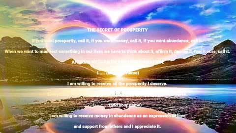 THE SECRET OF PROSPERITY