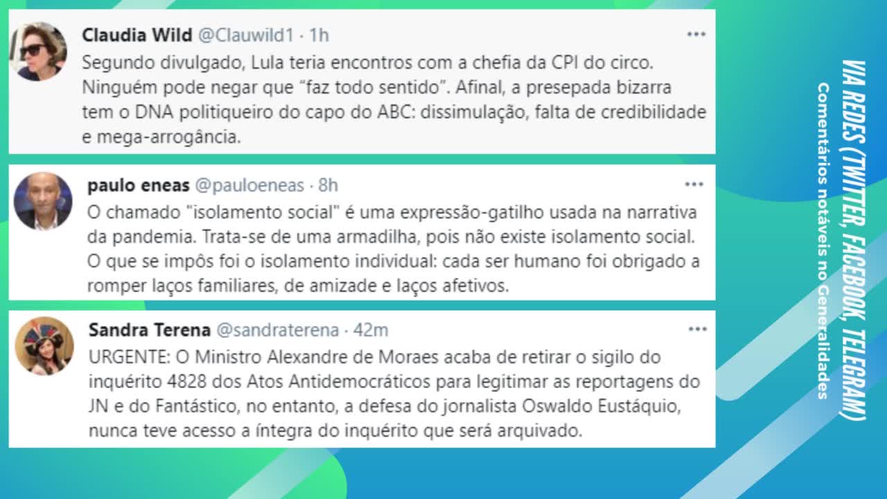 Via Redes, 7 de junho