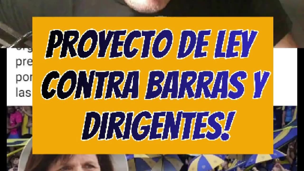 Proyecto de ley contra barras y dirigentes!