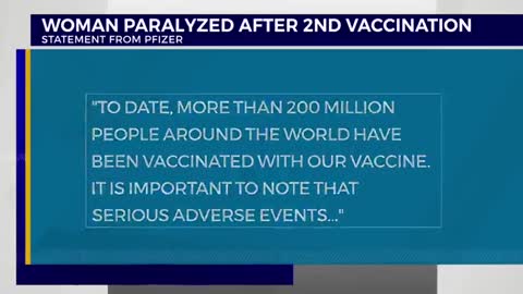 Nashville Woman Paralyzed 24 Hours After Pfizer Vaccine, Still Pushes Vaccine!! (27th April 2021)