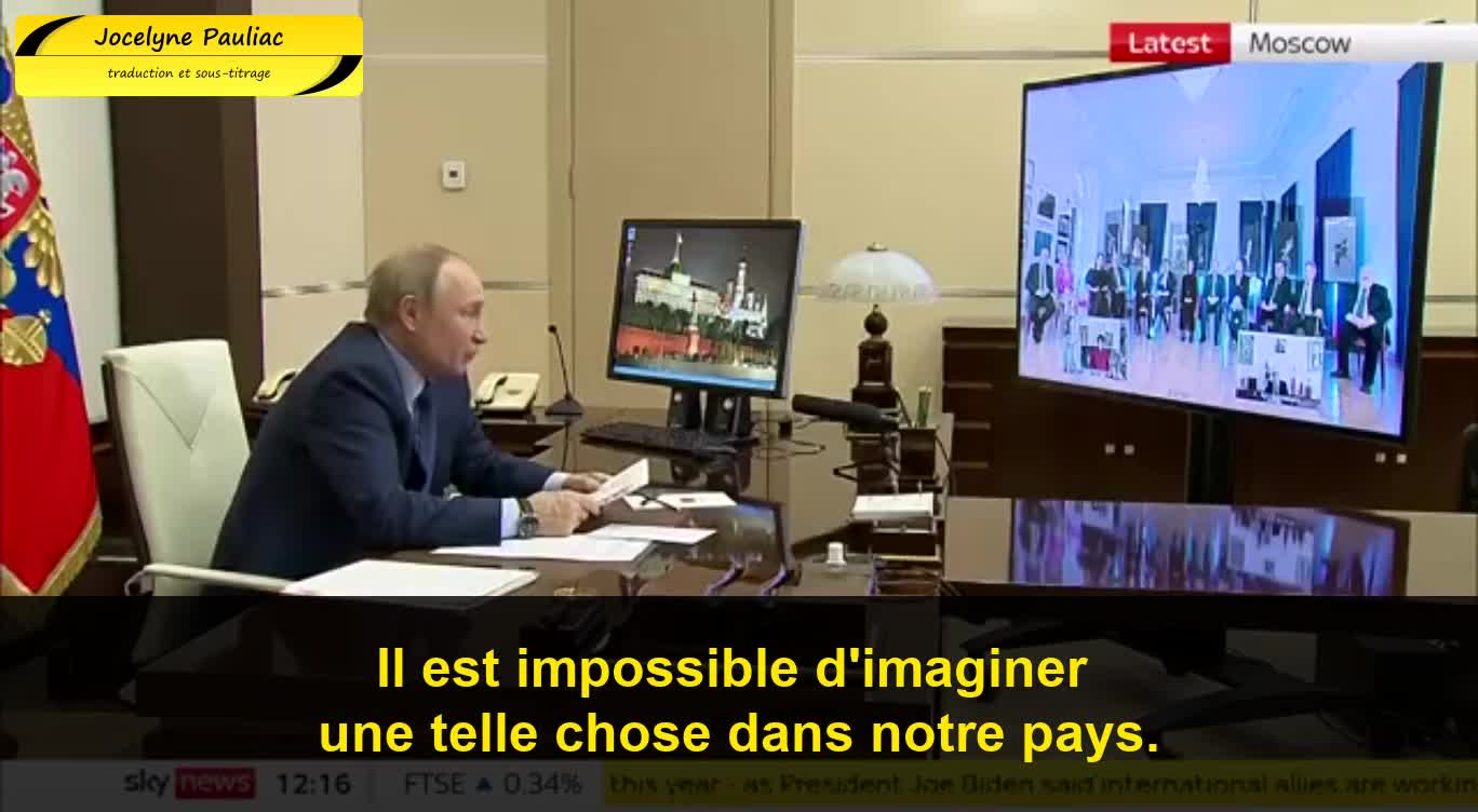 Vladimir Poutine sur l'annulation de la Culture