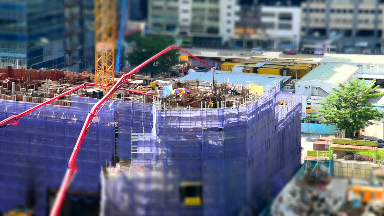 Tilt Shift | Time Lapse | Construction Site 3 | 4K #tiltshift #timelapse #4k