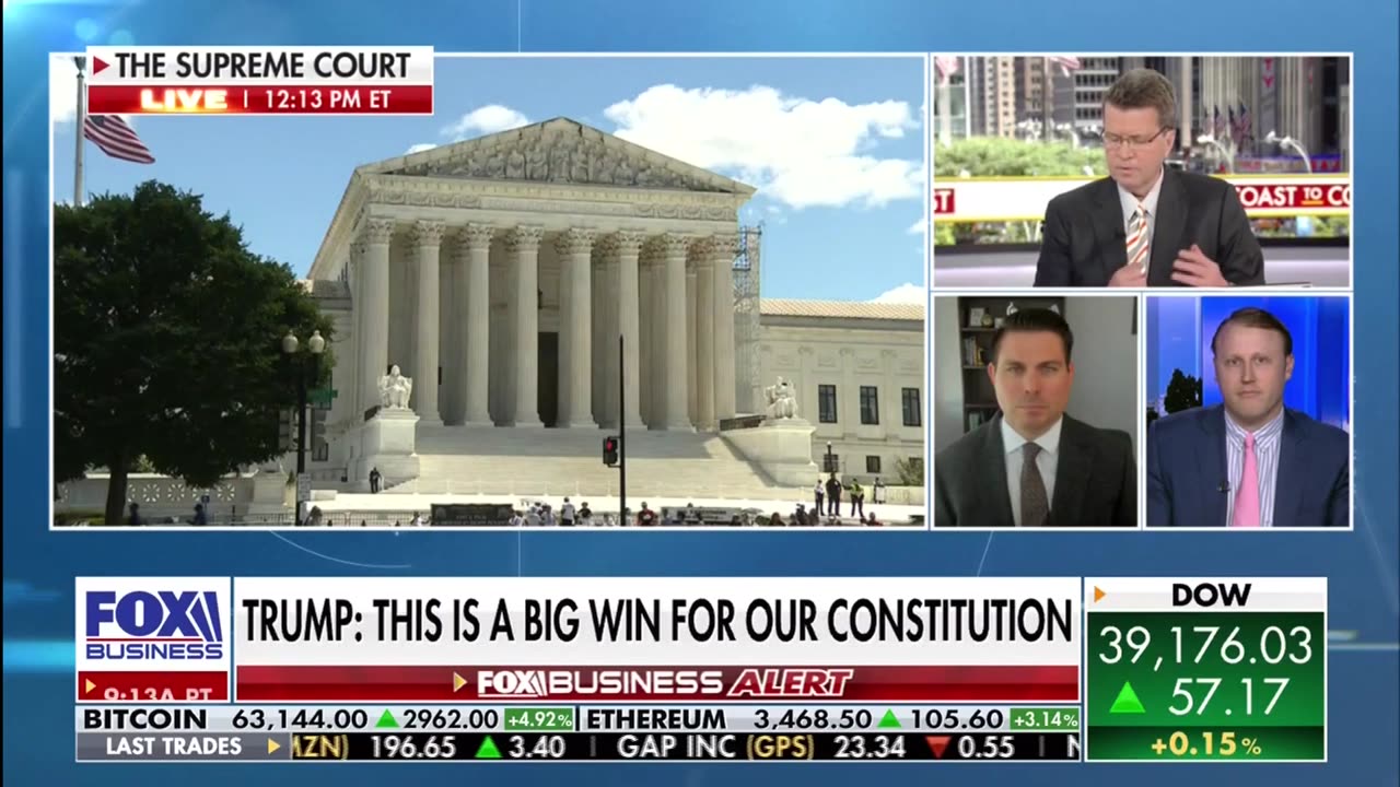 SCOTUS Grants Trump Some Immunity - Fox Business - 07-01-24
