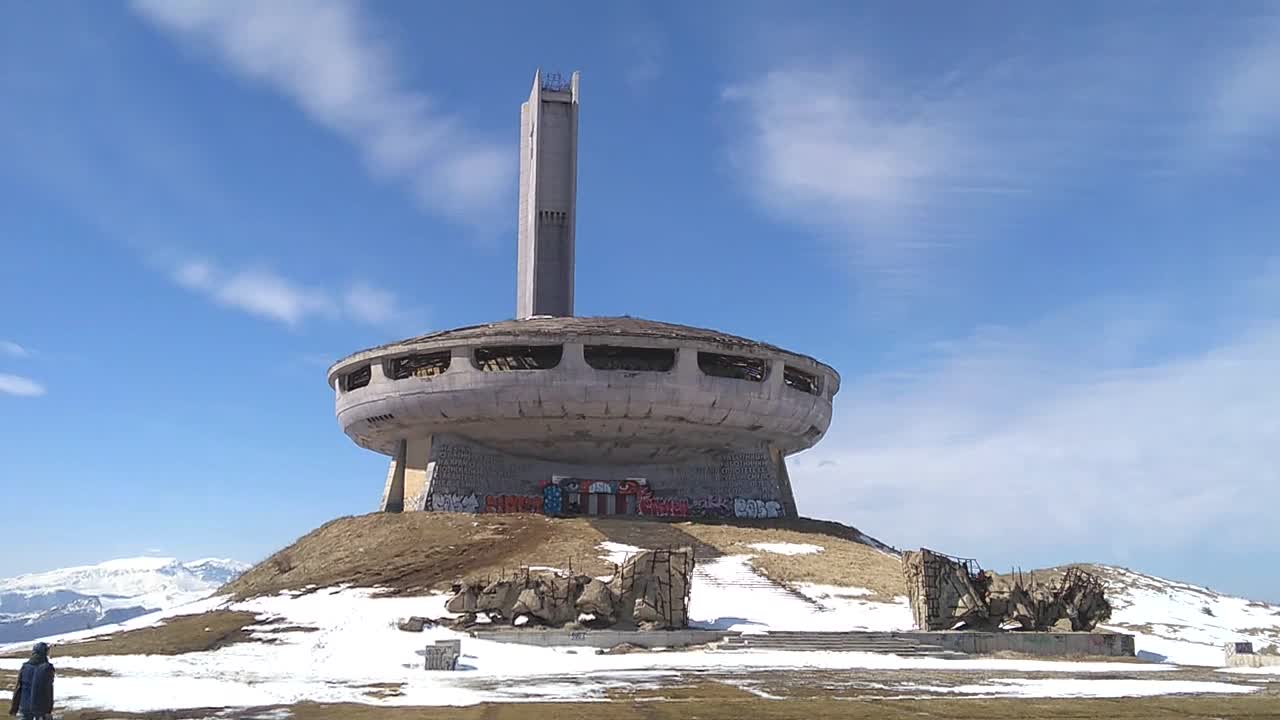 UFO Buzludzha monument in Bulgaria