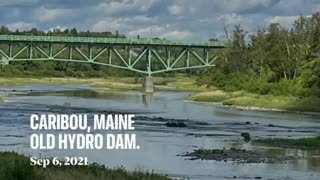 Old caribou hydroelectric dam