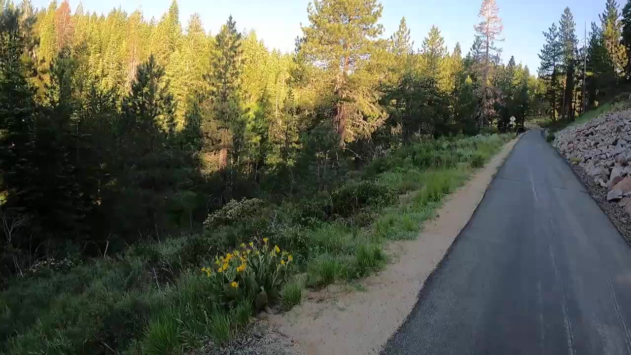 Bike path along Hwy80